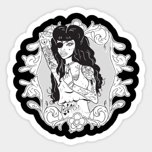 Pirate Pinup Sticker